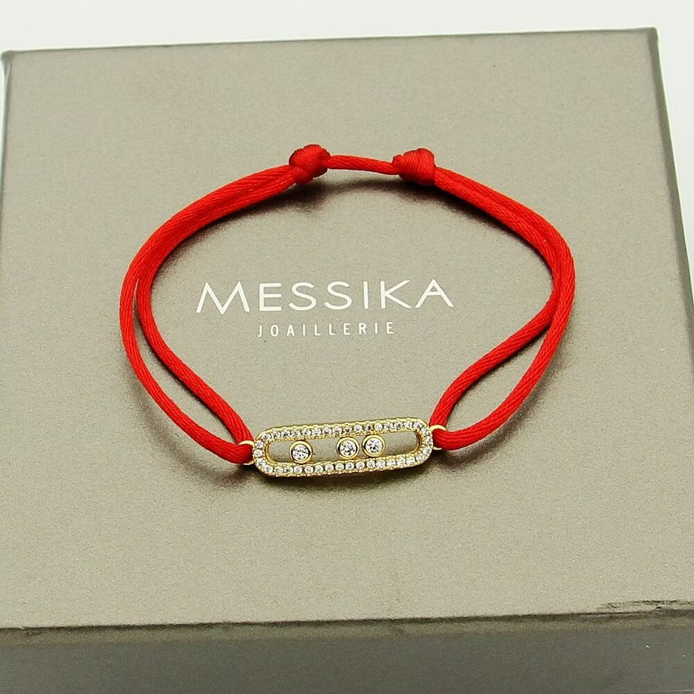 [ELAN LUXE]Messika Care(s) pink cord pav bracelet