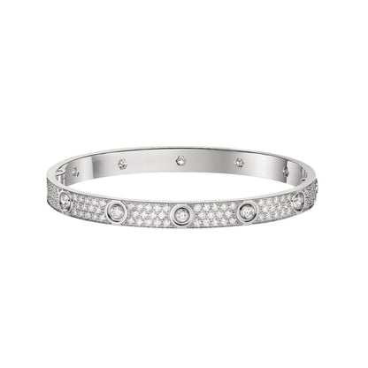 [ELAN LUXE]LOVE BRACELET 6.1MM DIAMOND-PAVED 10 BIG DIAMONDS
