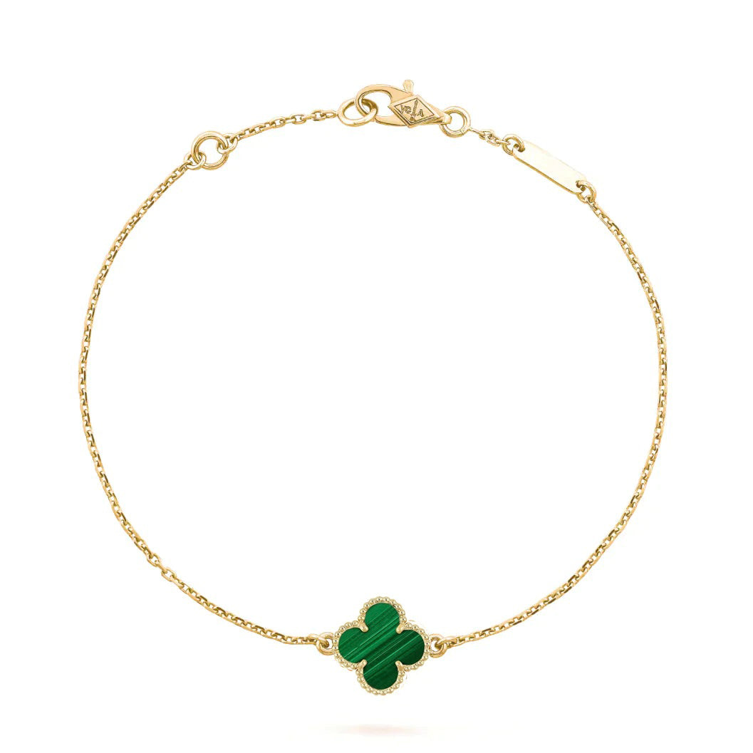 [ELAN LUXE]CLOVER BRACELET MALACHITE 1 MOTIF