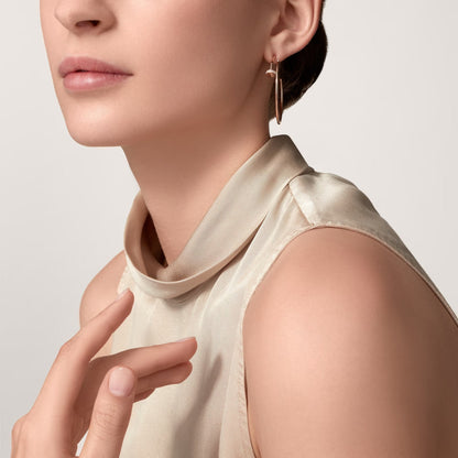 [ELAN LUXE]JUSTE HALF DIAMOND LARGE EARRINGS
