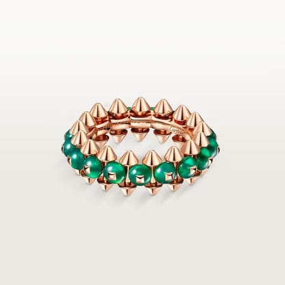 [ELAN LUXE]CLASH 7.9MM AGATE CHALCEDONY RING