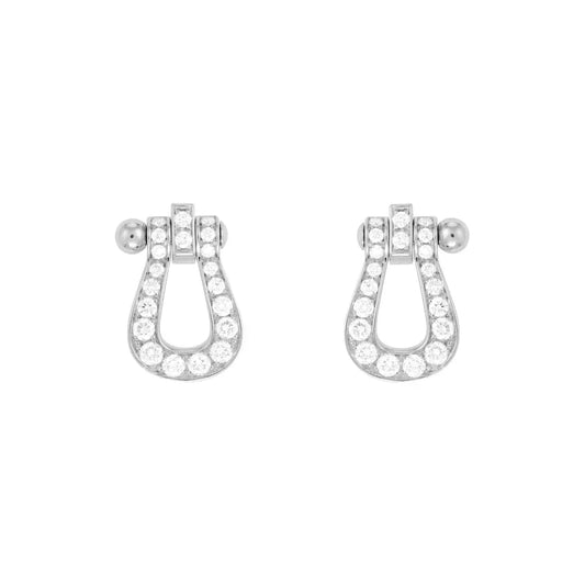 [ELAN LUXE]FORCE 10 FULL DIAMOND STUD EARRINGS MINI MODEL