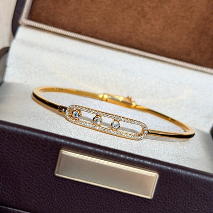 [ELAN LUXE]Move Pav Diamond Bangle Bracelet M