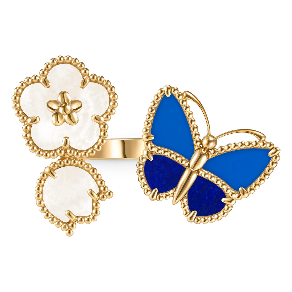 [ELAN LUXE]LUCKY SPRING BUTTERFLY OPEN-FACE RINGS
