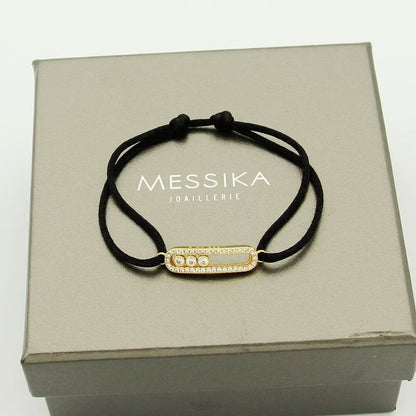 [ELAN LUXE]Messika Care(s) pink cord pav bracelet