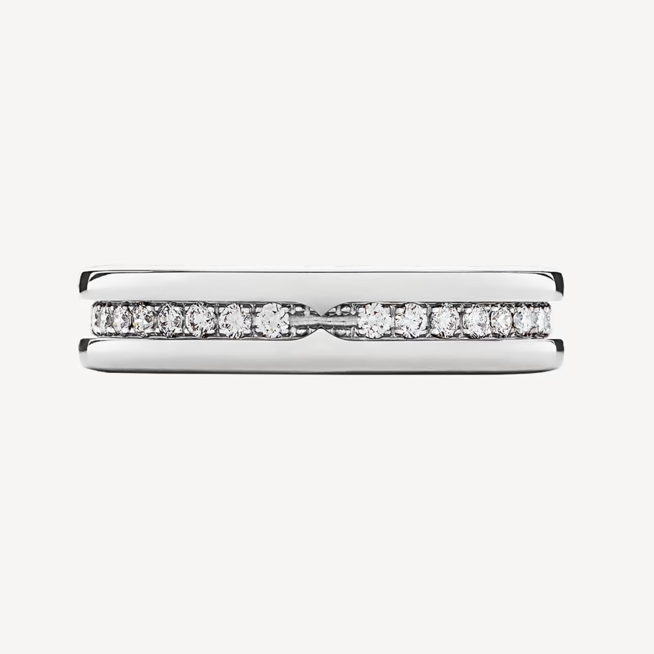 [ELAN LUXE]ZERO 1 ONE-BAND PAVED DIAMONDS ON THE SPIRAL RING