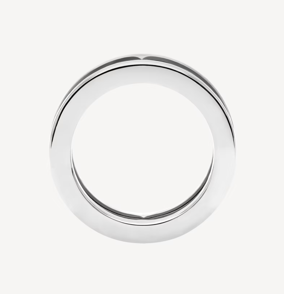 [ELAN LUXE]ZERO 1 ONE-BAND WITH OPENWORK LOGO SPIRAL RING