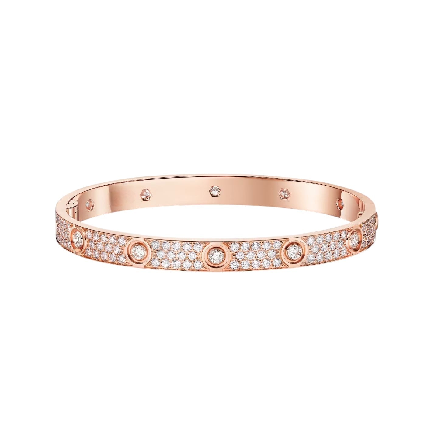 [ELAN LUXE]LOVE BRACELET 6.1MM DIAMOND-PAVED 10 BIG DIAMONDS