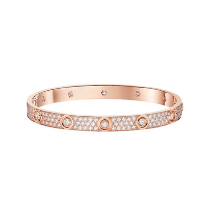 [ELAN LUXE]LOVE BRACELET 6.1MM DIAMOND-PAVED 10 BIG DIAMONDS