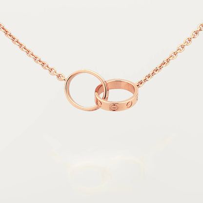 [ELAN LUXE]LOVE DOUBLE RING NECKLACE