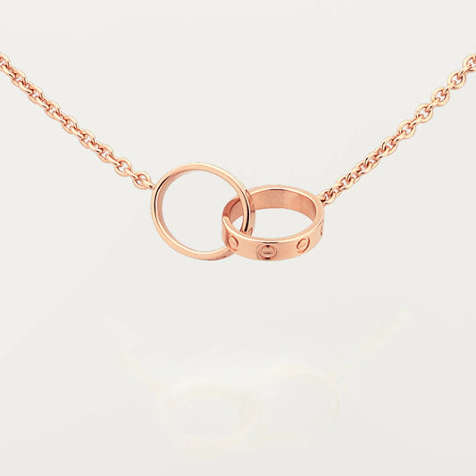 [ELAN LUXE]LOVE DOUBLE RING NECKLACE