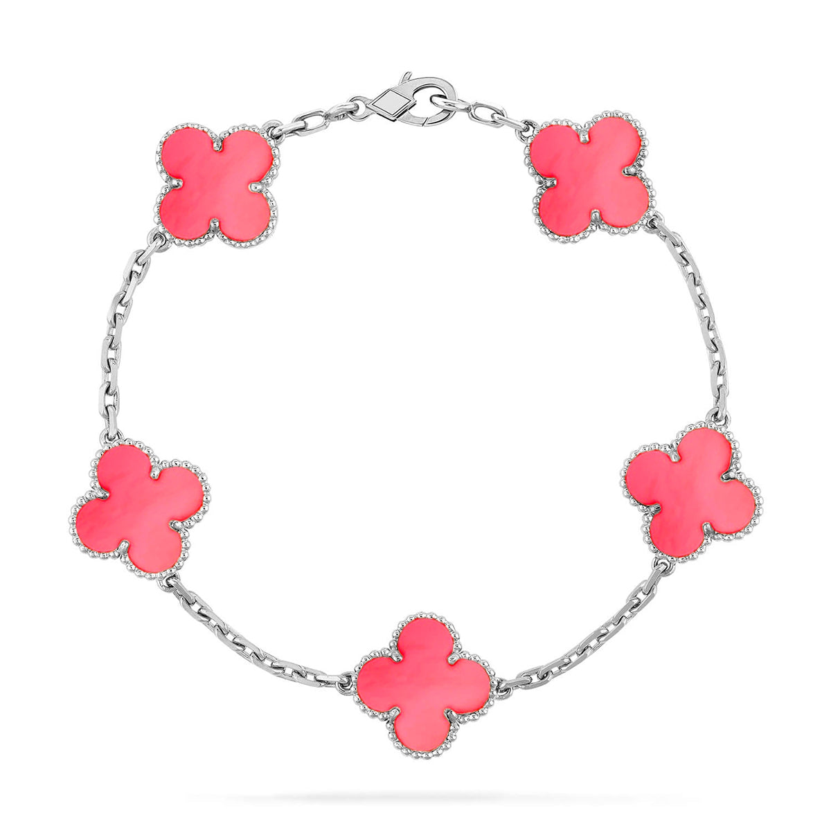 [ELAN LUXE] CLOVER 5 MOTIFS  PINK MOP BRACELET COLLECTION