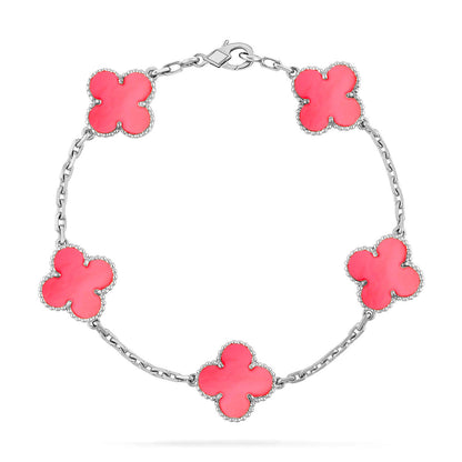 [ELAN LUXE] CLOVER 5 MOTIFS  PINK MOP BRACELET COLLECTION