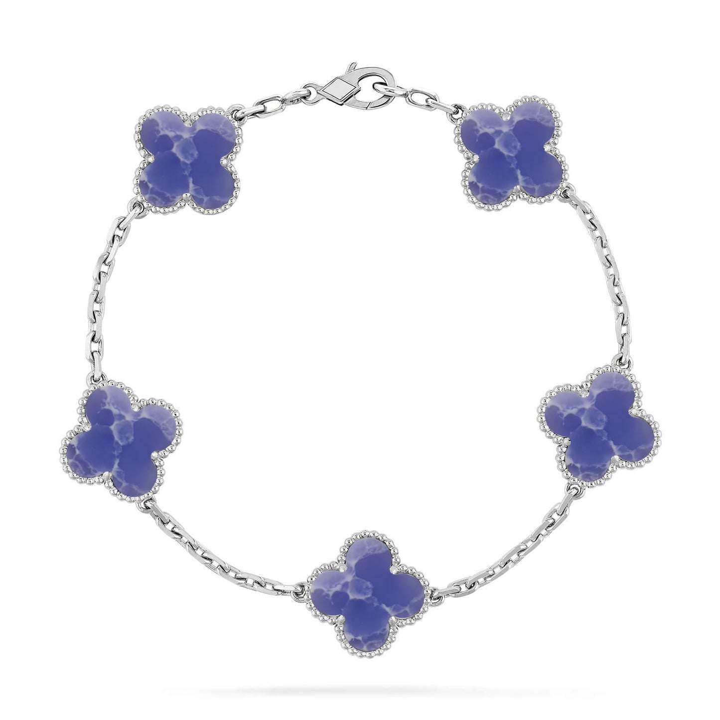 [ELAN LUXE]CLOVER 5 MOTIF BLUE VEINS BRACELET COLLECTION