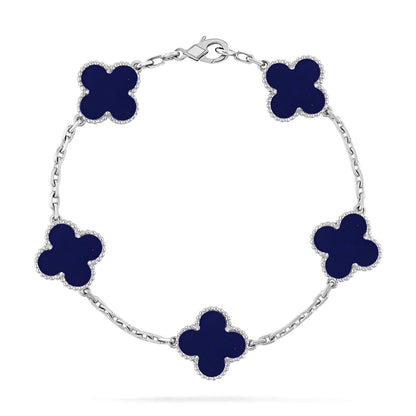 [ELAN LUXE]CLOVER 5 MOTIF LAPIS LAZULI BRACELET COLLECTION