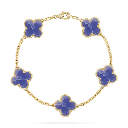 [ELAN LUXE]CLOVER 5 MOTIF BLUE VEINS BRACELET COLLECTION