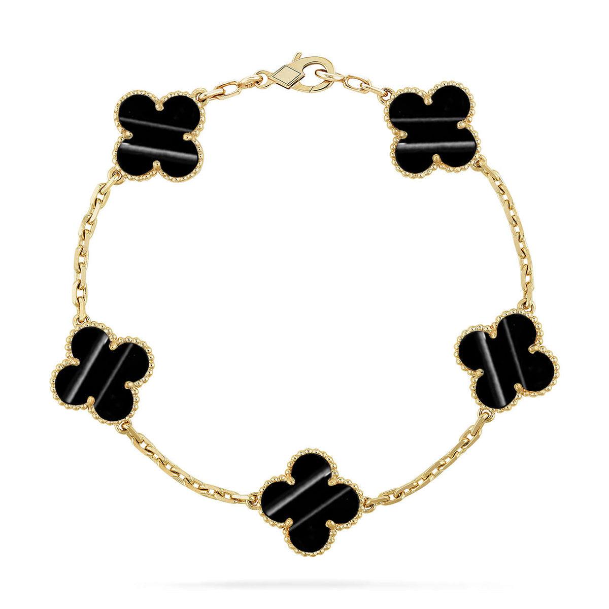 [ELAN LUXE] CLOVER 5 MOTIF PULSAR STONE BRACELET COLLECTION