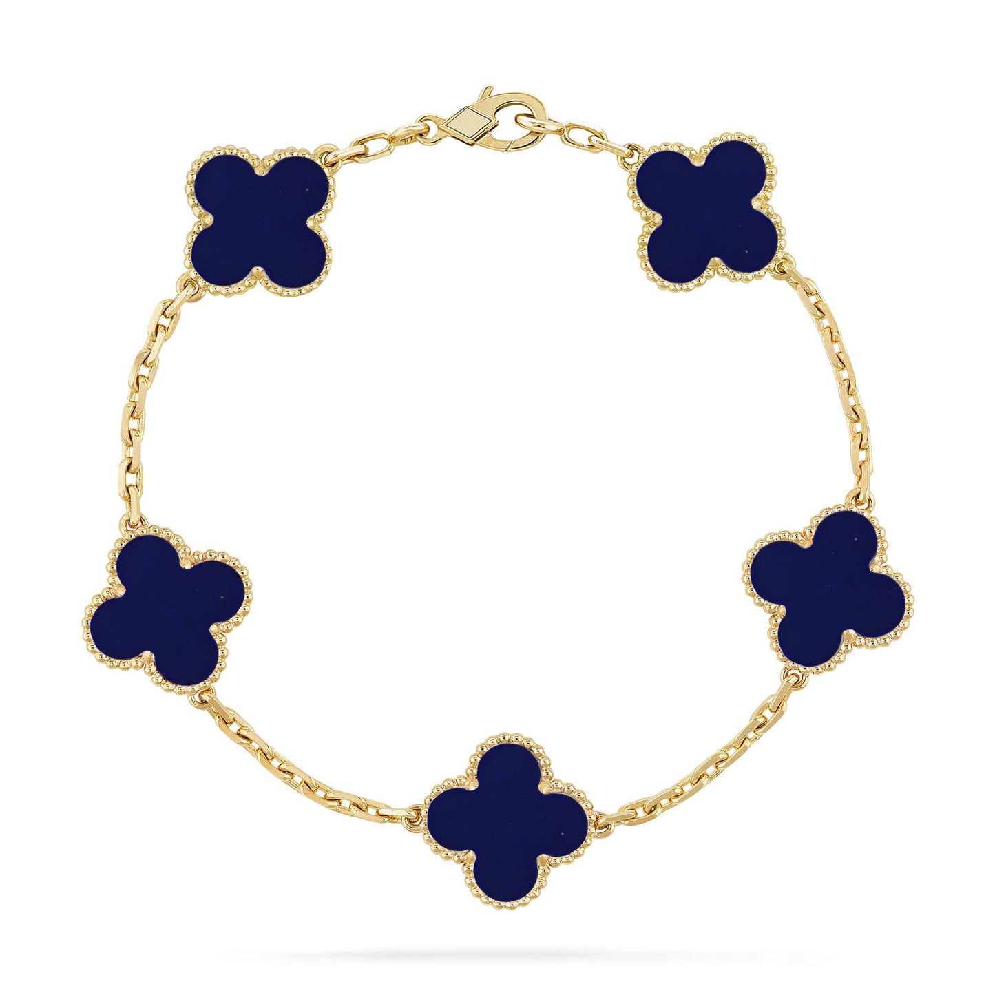 [ELAN LUXE]CLOVER 5 MOTIF LAPIS LAZULI BRACELET COLLECTION