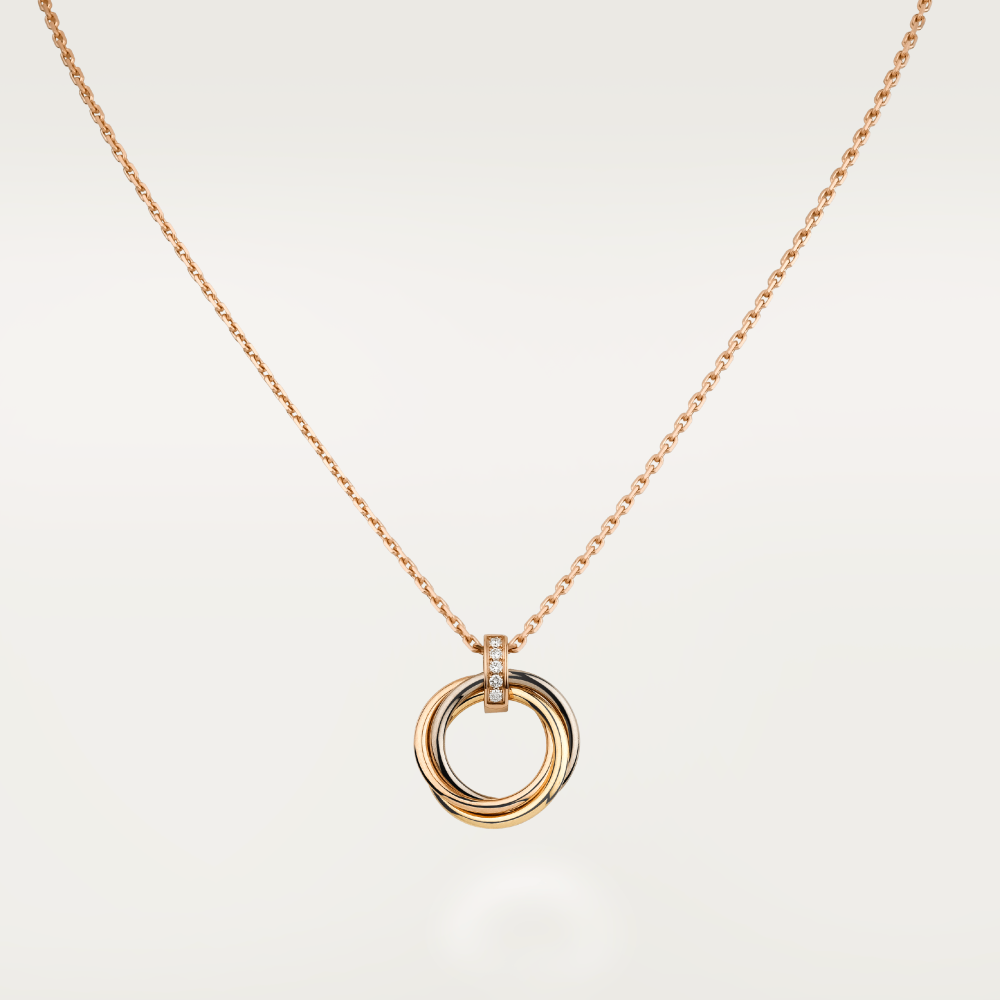 [ELAN LUXE]TRINITY NECKLACE GOLD  DIAMONDS