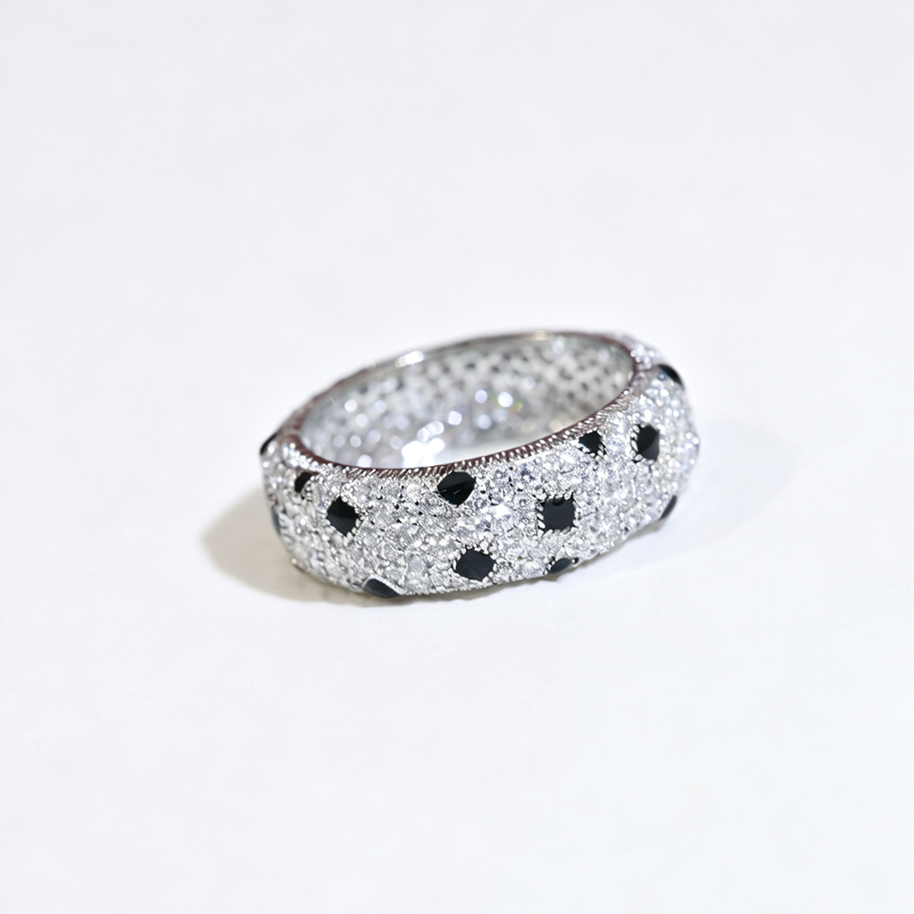 [ELAN LUXE]PANTHERE SPOTTED FULL DIAMOND RING