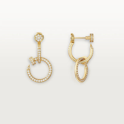 [ELAN LUXE]JUSTE FULL DIAMOND DOUBLE EARRINGS