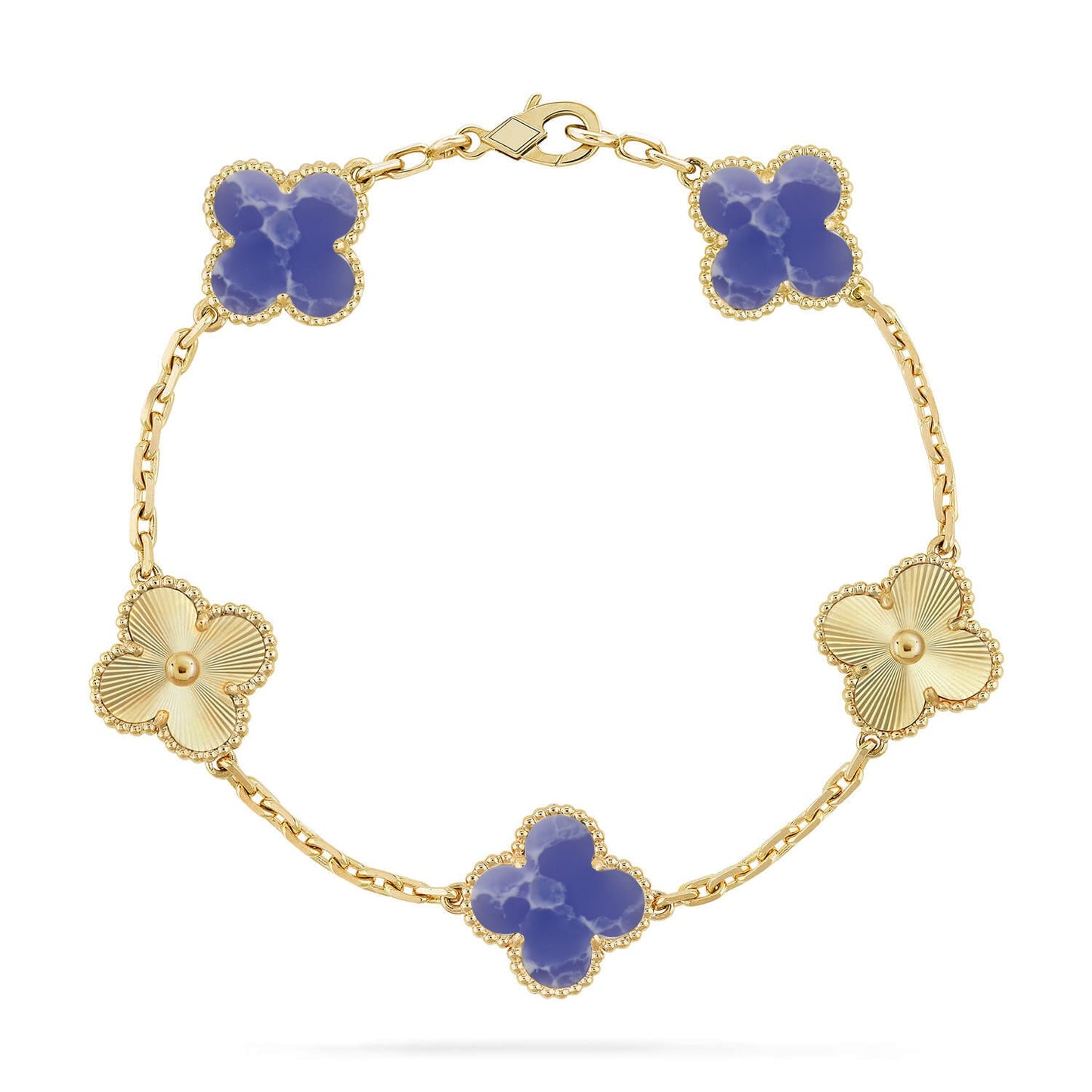 [ELAN LUXE]CLOVER 5 MOTIF BLUE VEINS BRACELET COLLECTION