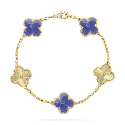 [ELAN LUXE]CLOVER 5 MOTIF BLUE VEINS BRACELET COLLECTION