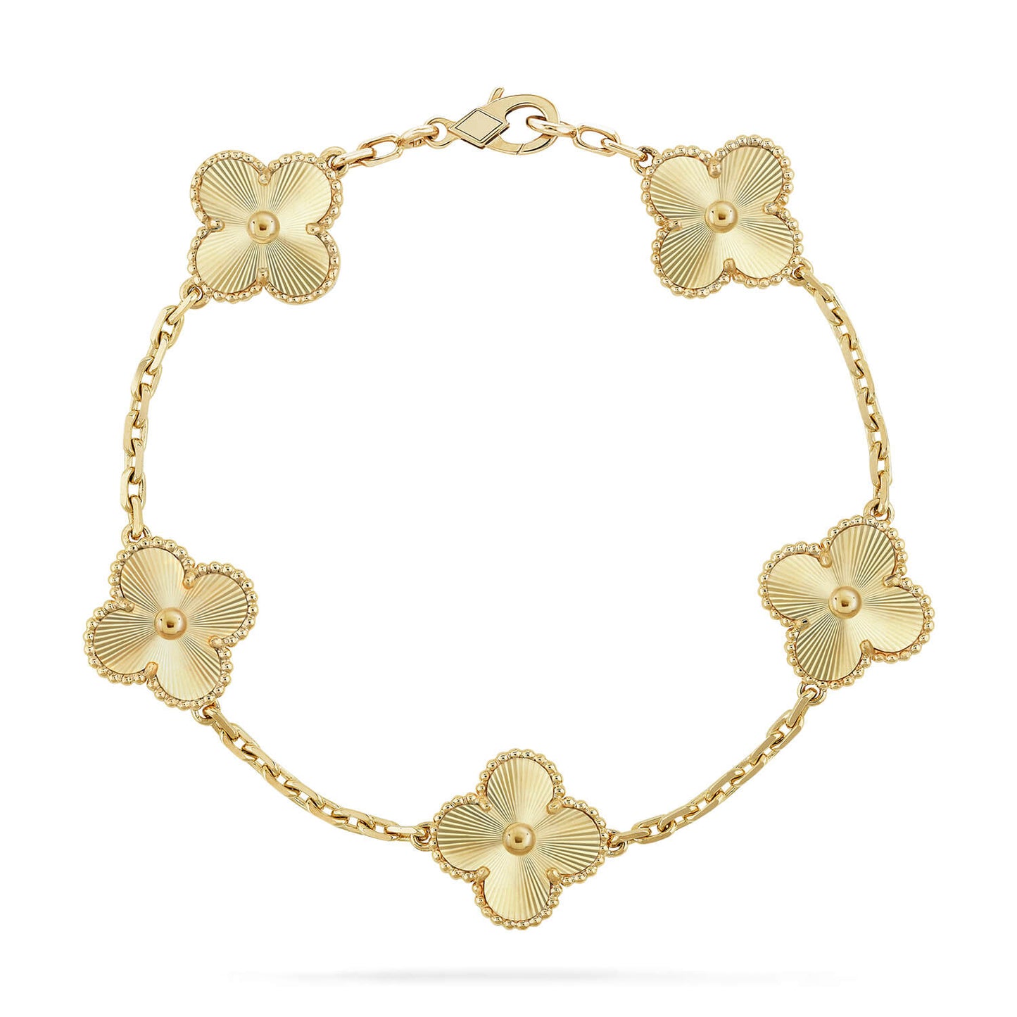 [ELAN LUXE]CLOVER 5 FLOWERS LASER BRACELET