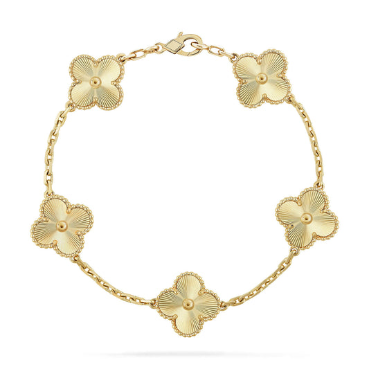 [ELAN LUXE]CLOVER 5 FLOWERS LASER BRACELET