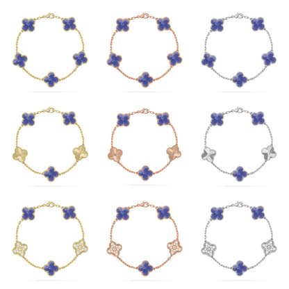[ELAN LUXE]CLOVER 5 MOTIF BLUE VEINS BRACELET COLLECTION