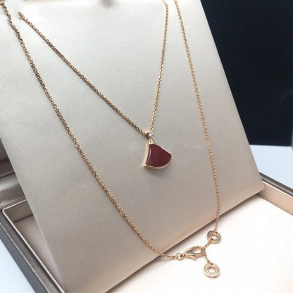 [ELAN LUXE]DREAM NECKLACE CARNELIAN 1 DIAMOND