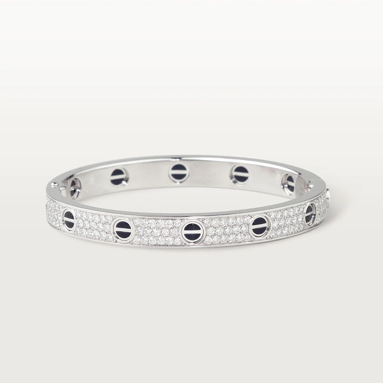 [ELAN LUXE]LOVE BRACELET 6.1MM DIAMOND-PAVED CERAMIC