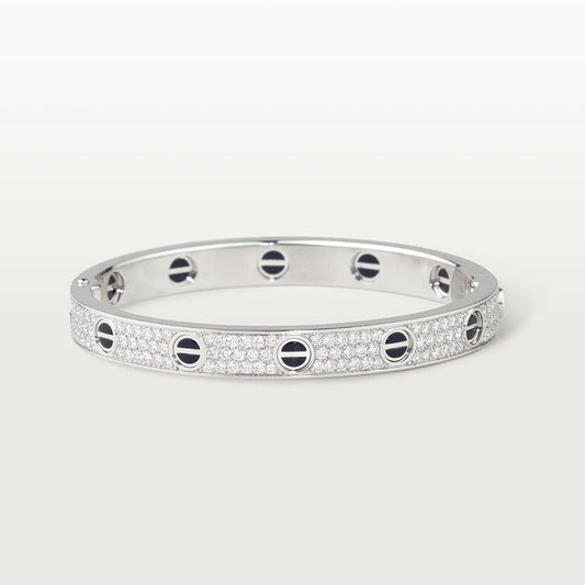[ELAN LUXE]LOVE BRACELET 6.1MM DIAMOND-PAVED CERAMIC