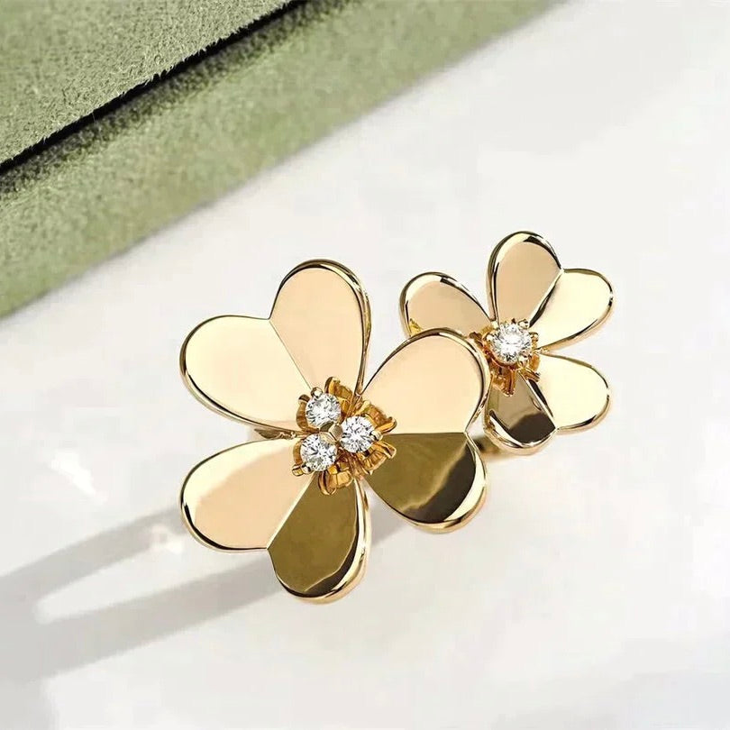 [ELAN LUXE]CLOVER COMOS GOLD DIAMOND RING