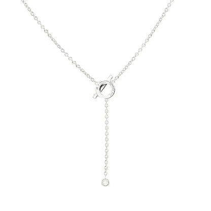 [ELAN LUXE]FINESSE SILVER DIAMOND NECKLACE