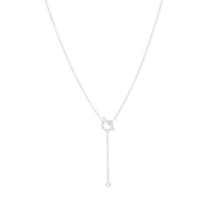 [ELAN LUXE]FINESSE SILVER DIAMOND NECKLACE