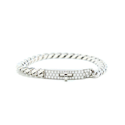 [ELAN LUXE]KELLY CHAIN SILVER DIAMOND BRACELET