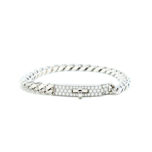 [ELAN LUXE]KELLY CHAIN SILVER DIAMOND BRACELET
