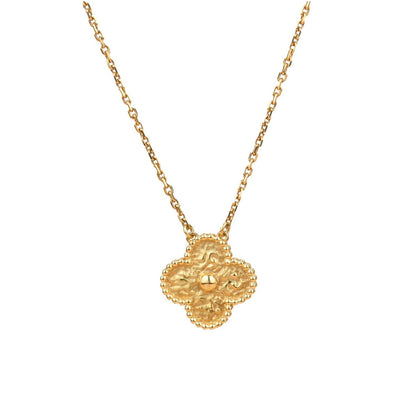 [ELAN LUXE]CLOVER 15MM  BRONZING NECKLACE