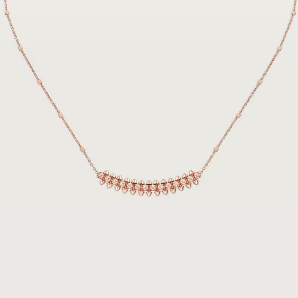 [ELAN LUXE]CLASH  SMALL FULL DIAMOND NECKLACE