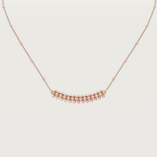 [ELAN LUXE]CLASH  SMALL FULL DIAMOND NECKLACE