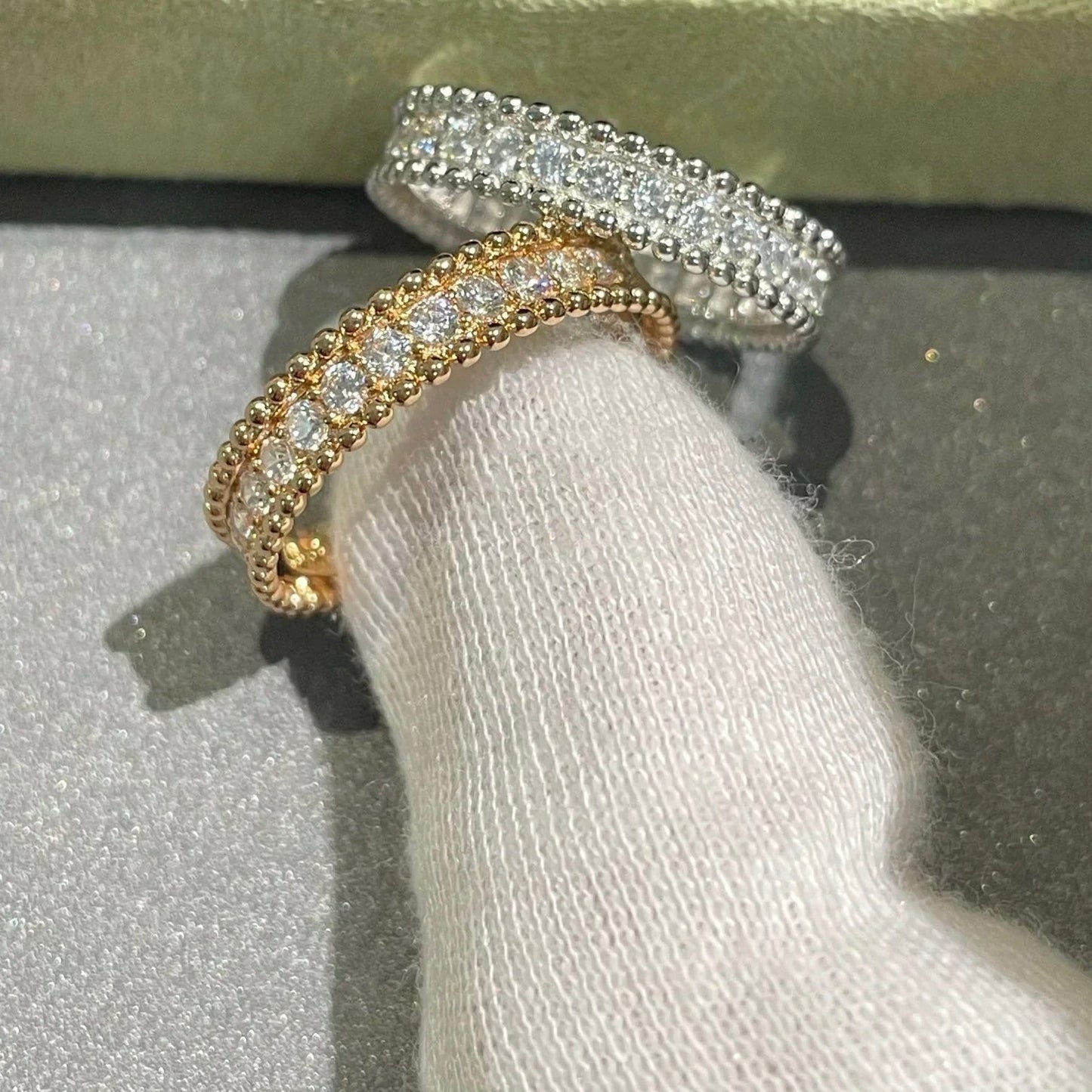 [ELAN LUXE]PERLEE DIAMOND SILVER RING
