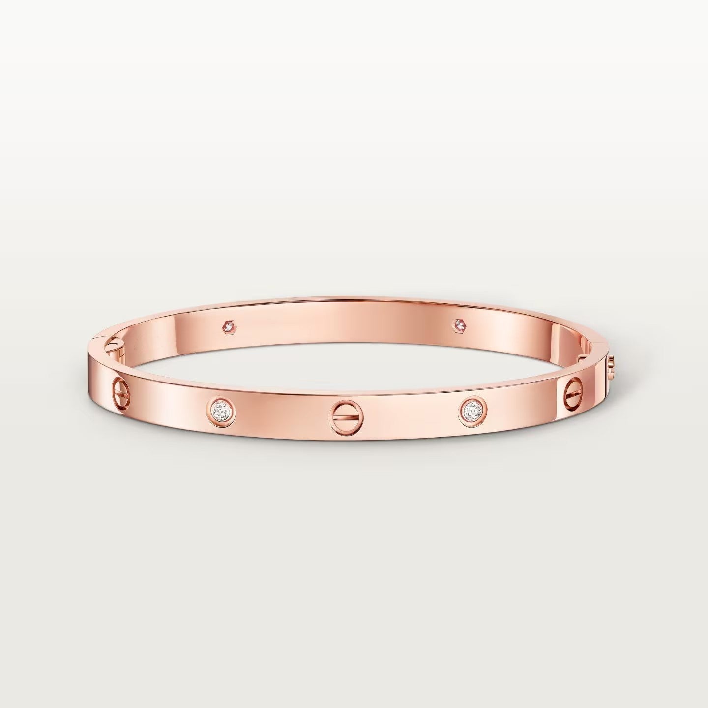 [ELAN LUXE]LOVE BRACELET 4.8MM 4 DIAMONDS