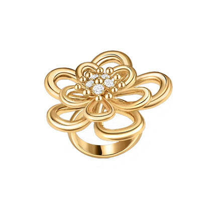 [ELAN LUXE] FLOWERLACE RING 5 DIAMONDS