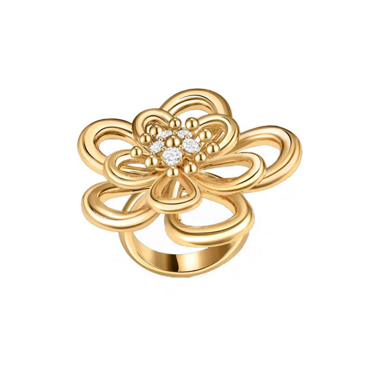 [ELAN LUXE] FLOWERLACE RING 5 DIAMONDS