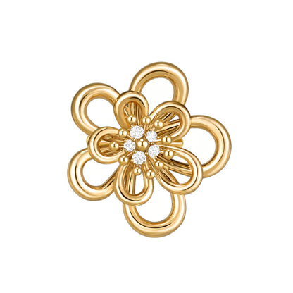 [ELAN LUXE] FLOWERLACE RING 5 DIAMONDS