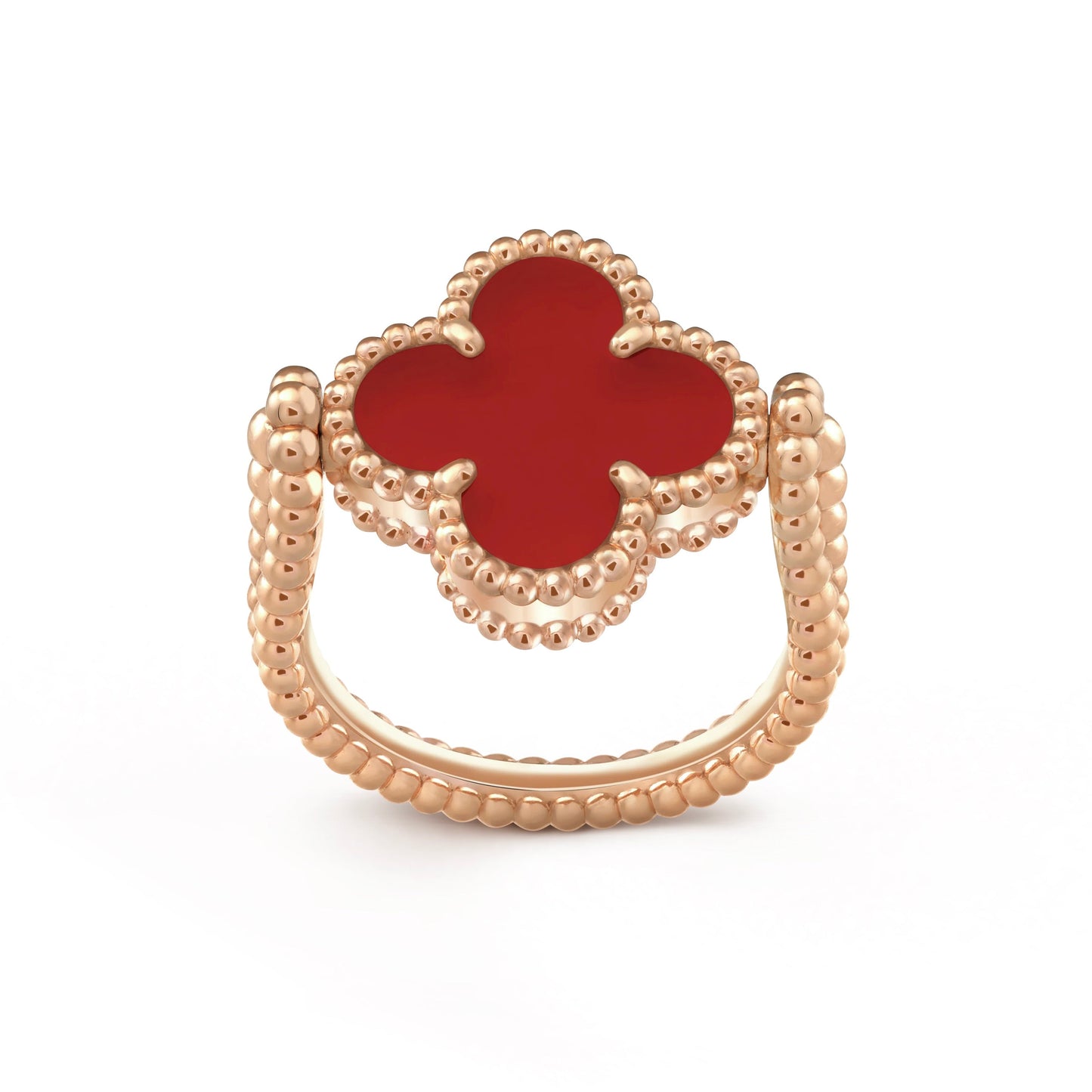 [ELAN LUXE]CLOVER RIVERSIBLE PINK GOLD RING