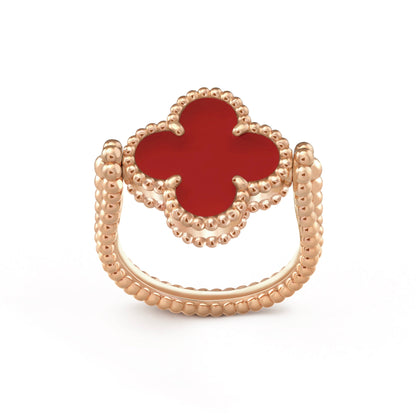 [ELAN LUXE]CLOVER RIVERSIBLE PINK GOLD RING