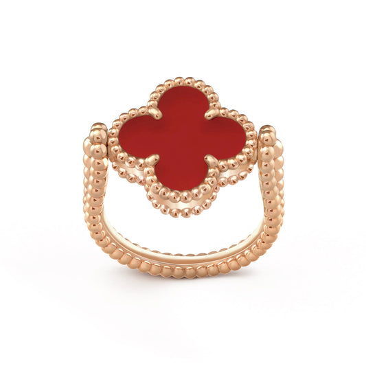 [ELAN LUXE]CLOVER RIVERSIBLE PINK GOLD RING