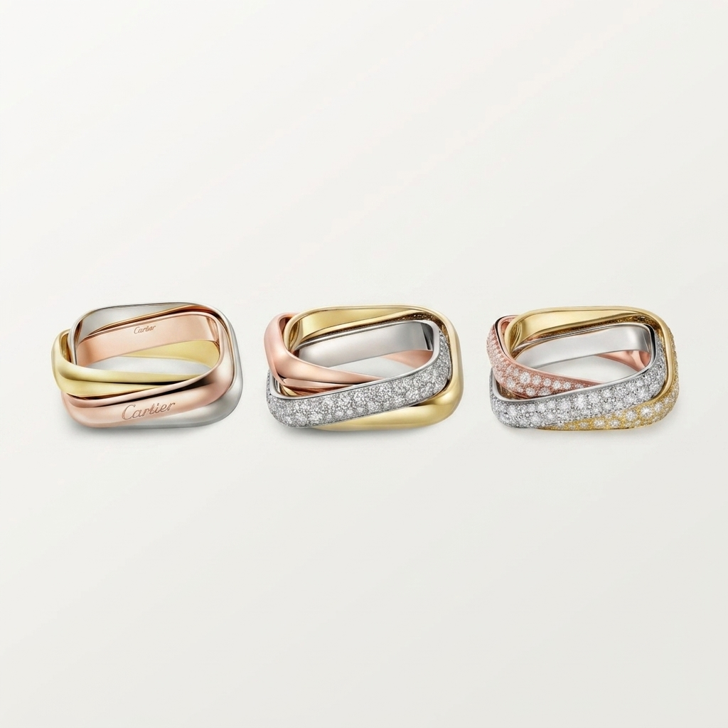 [ELAN LUXE] TRINITY 3.5MM CUSHION RING COLLECTION